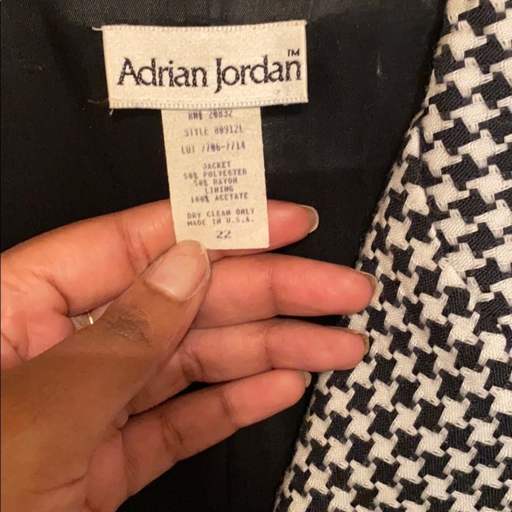 Houndstooth blazer sz 22 - Picture 2 of 5